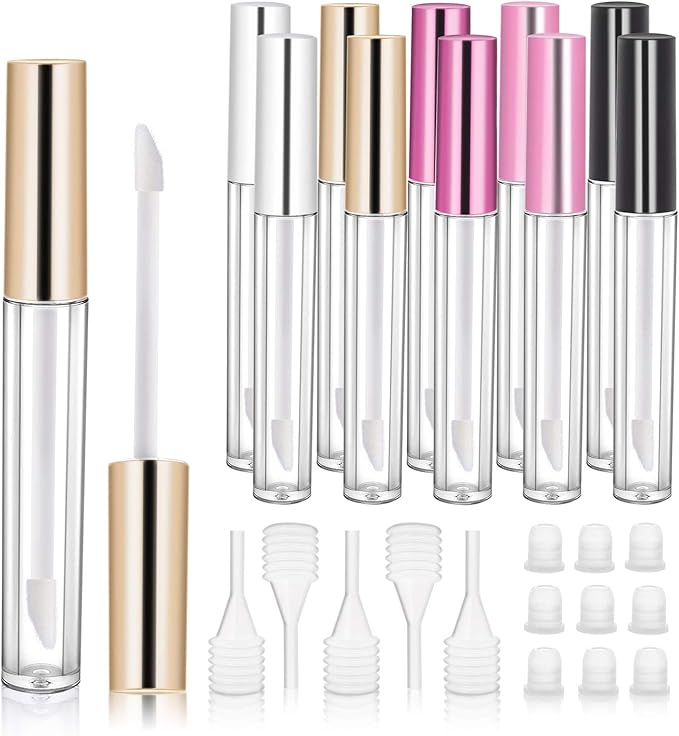 Lip Gloss Tubes, MORGLES 10 Pcs 2.5ml Empty Lip